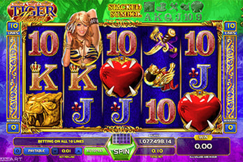 Tiger Heart Jackpot Slot Game Screenshot Image
