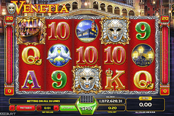 Venetia Jackpot Slot Game Screenshot Image