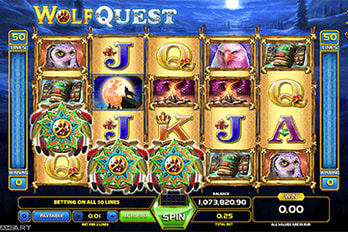 Wolf Quest Jackpot Slot Game Screenshot Image