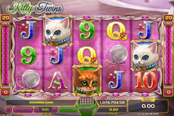 Kitty Twins Slot Game Screenshot Image