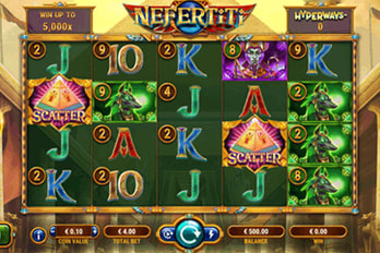 Nefertiti Hyperways Slot Game Screenshot Image