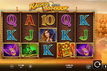 Raiders of the Lost Book Slot Game Screenshot Image