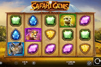 Safari Gems Slot Game Screenshot Image