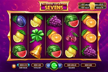 Super Heated Sevens Jackpot Slot Game Screenshot Image