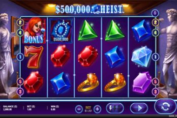 500K HEIST Slot Game Screenshot Image