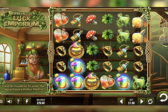 Leprechaun's Luck Emporium Slot Game Screenshot Image