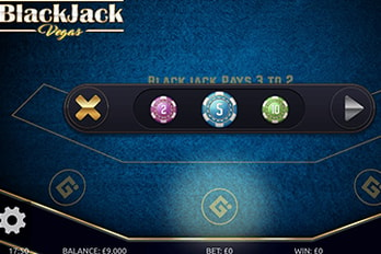 Vegas Blackjack Table Game Screenshot Image
