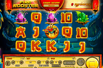 Fire Rooster Slot Game Screenshot Image