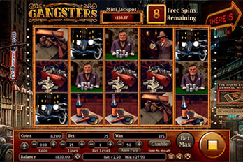 Gangsters Slot Game Screenshot Image