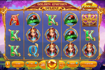 Golden Unicorn Deluxe Slot Game Screenshot Image