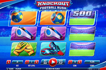 Knockout Football Rush Slot Game Screenshot Image