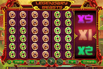 Legendary Beasts Slot Game Screenshot Image