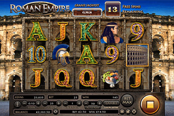 Roman Empire Slot Game Screenshot Image