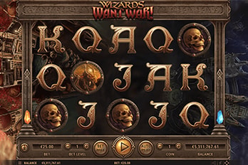 Wizards Want War! Slot Game Screenshot Image
