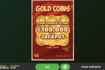 Gold Coins Scratch Game Screenshot Image