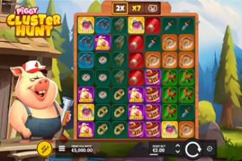 Piggy Cluster Hunt Slot Game Screenshot Image