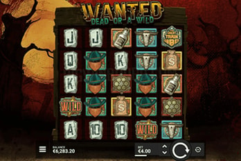 Hacksaw Wanted Dead or a Wild  Slot Game Screenshot Image
