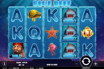 Blue Reef Slot Game Screenshot Image