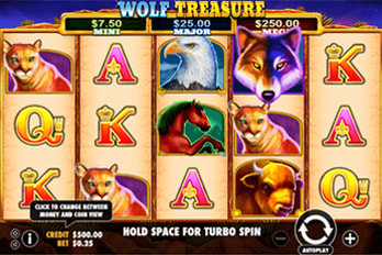 Wolf Treasure Slot Game Screenshot Image