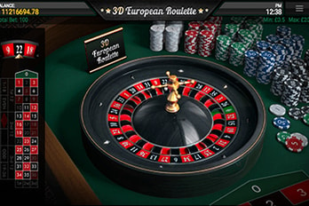 3D European Roulette Table Game Screenshot Image