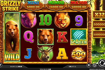 Grizzly Strike: Hold and Win Slot Game Screenshot Image