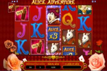 iSoftBet Alice Adventure Slot Game Screenshot Image
