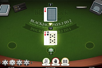 Blackjack Multi-Hand Table  Game Screenshot Image