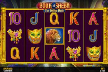 iSoftBet Book of Sheba: The Golden Book Slot Game Screenshot Image