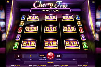 Cherry Trio Slot Game Screenshot Image