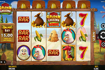 Golden Gallina Slot Game Screenshot Image