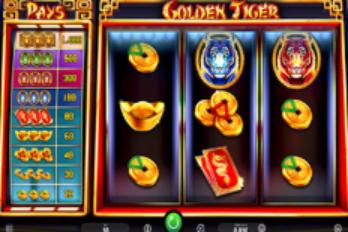 iSoftBet Golden Tiger Slot Game Screenshot Image