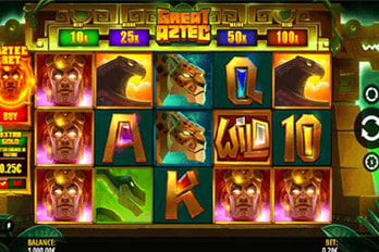 Great Aztec Slot Game Screenshot Image