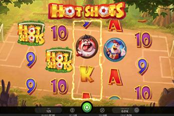 iSoftBet Hot Shots Slot Game Screenshot Image