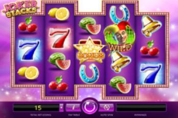 iSoftBet Joker Stacks Slot Game Screenshot Image