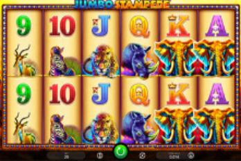 iSoftBet Jumbo Stampede Slot Game Screenshot Image