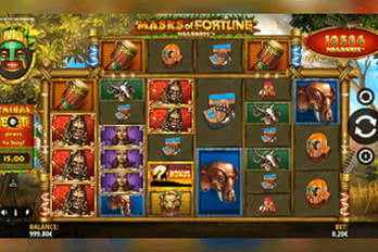 Masks of Fortune Megaways Slot Game Screenshot Image