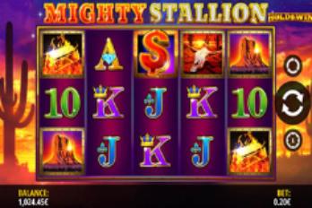 iSoftBet Mighty Stallion Hold & Win Slot Game Screenshot Image