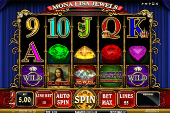 Mona Lisa Jewels Slot Game Screenshot Image