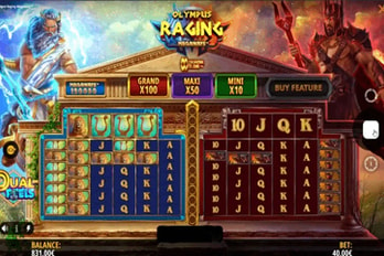 Olympus Raging Megaways Slot Game Screenshot Image
