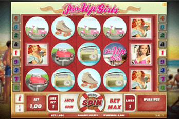 Pin Up Girls Slot Game Screenshot Image