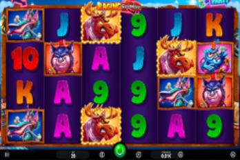 iSoftBet Raging Reindeer Slot Game Screenshot Image