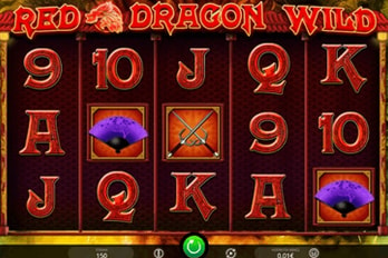 iSoftBet Red Dragon Wild Slot Game Screenshot Image