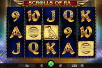 iSoftBet Scrolls of Ra HD Slot Game Screenshot Image