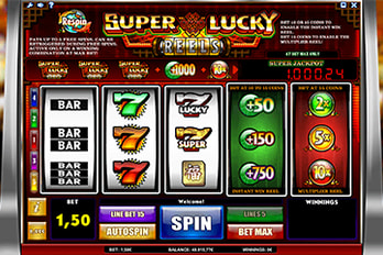 Super Lucky Reels Slot Game Screenshot Image