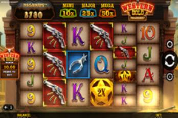 iSoftBet Western Gold Megaways Hold & Win Slot Game Screenshot Image