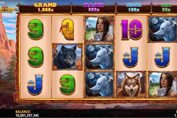 Wolf Canyon Hold & Win Slot Game Screenshot Image
