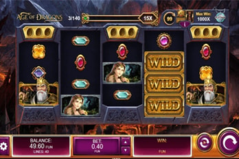 Age of Dragons Slot Game Screenshot Image
