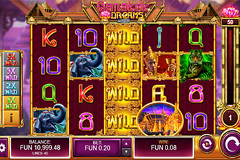Bangkok Dreams: Gamble Feature Slot Game Screenshot Image