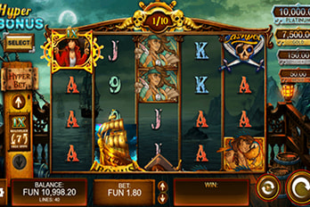 Caribbean Anne: Gamble Feature Slot Game Screenshot Image