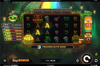 Clover Blitz: Hold and Win Slot Game Screenshot Image